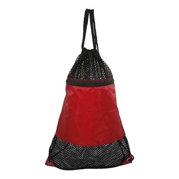 Nylon mesh drawstring backpack bag.... from ASI 31517 Admart Products / Admart Line