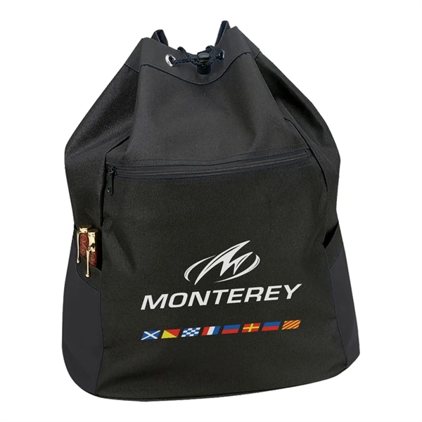 Drawstring backpack bag with heavy vinyl backing.... from ASI 31517 Admart Products / Admart Line