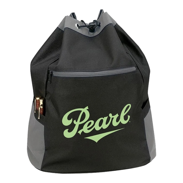 Drawstring backpack bag with heavy vinyl backing.... from ASI 31517 Admart Products / Admart Line