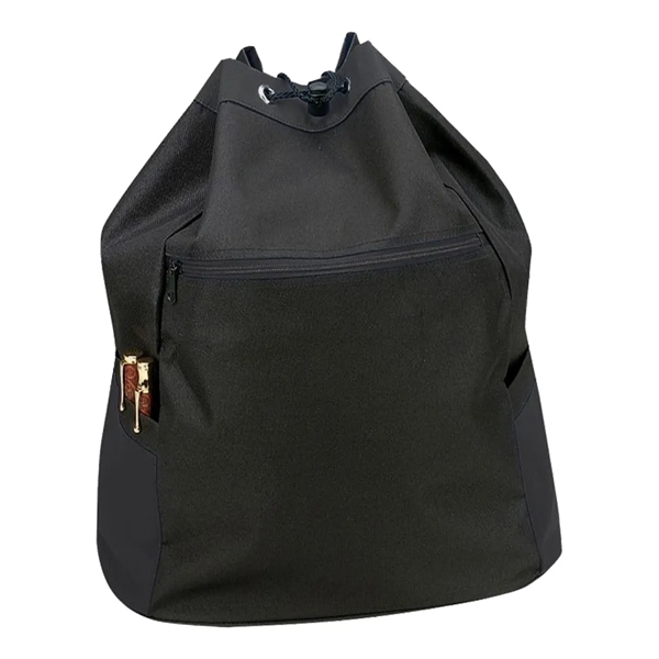 Drawstring backpack bag with heavy vinyl backing.... from ASI 31517 Admart Products / Admart Line