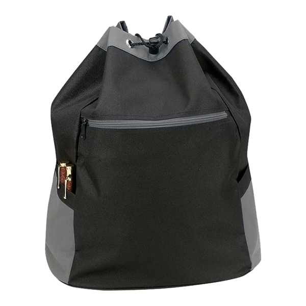 Drawstring backpack bag with heavy vinyl backing.... from ASI 31517 Admart Products / Admart Line