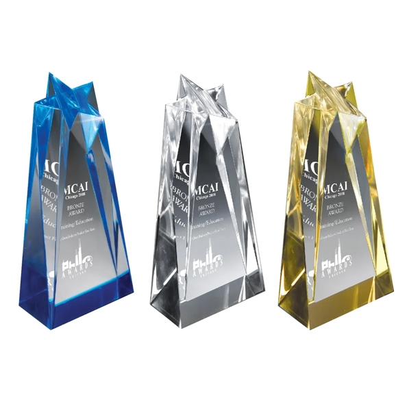 8" x 3.5" star sculpture award made of acrylic with a... from ASI 61125 Hit Promotional Products / Hit®