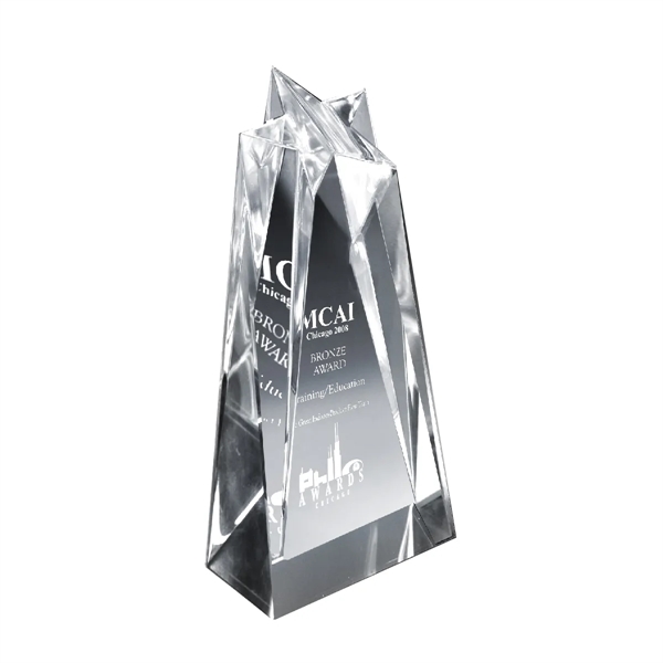 8" x 3.5" star sculpture award made of acrylic with a... from ASI 61125 Hit Promotional Products / Hit®