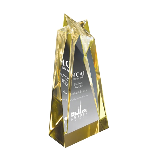 8" x 3.5" star sculpture award made of acrylic with a... from ASI 61125 Hit Promotional Products / Hit®