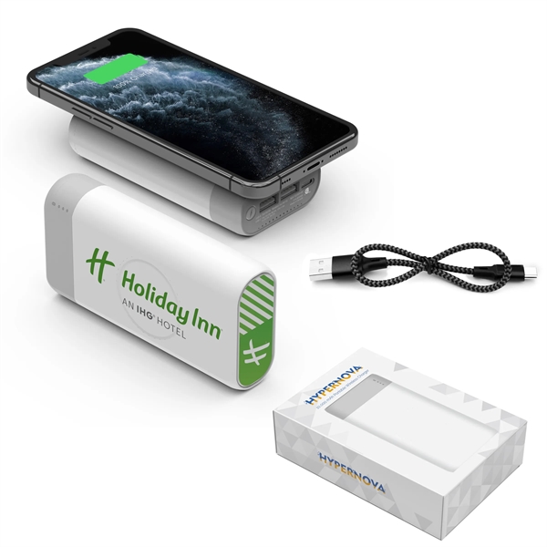 HyperNova high capacity wireless charger for keeping your device charged and... from ASI 61125 Hit Promotional Products / Hit®
