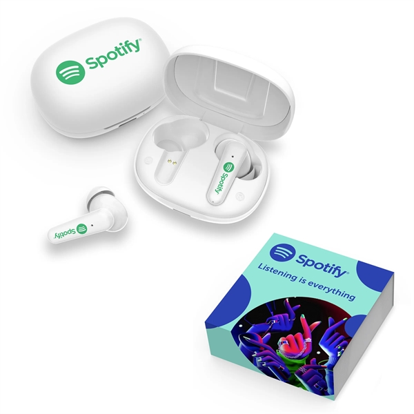 UltraBuds with a charging case and different sized tips for the... from ASI 61125 Hit Promotional Products / Hit®