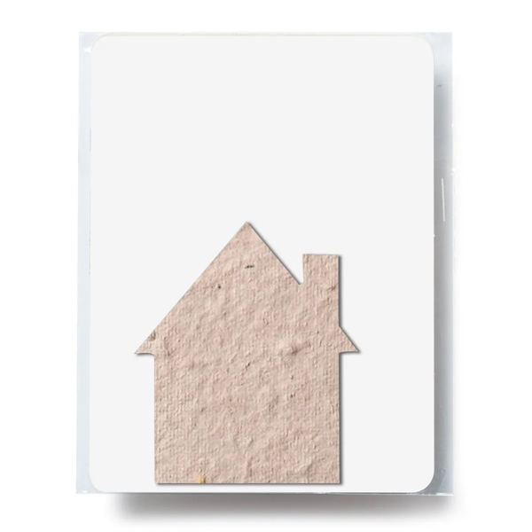 House shaped plantable gift pack made of recycled post-consumer paper pulp... from ASI 61125 Hit Promotional Products / Hit®