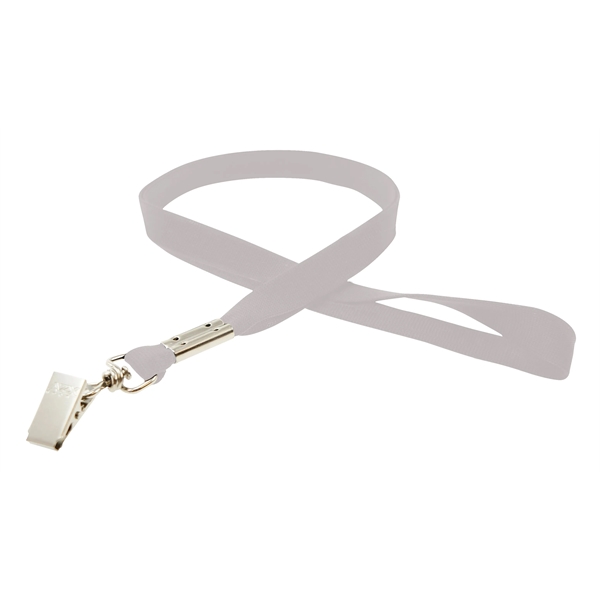 35" x 5/8" flat ribbed polyester lanyard with bulldog clip and... from ASI 30250 AZX Sport USA