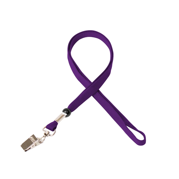 35" x 3/8" tubular lanyard with bulldog clip and silkscreen imprint.... from ASI 30250 AZX Sport USA