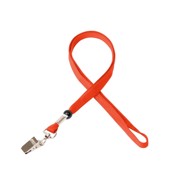 35" x 3/8" tubular lanyard with bulldog clip and silkscreen imprint.... from ASI 30250 AZX Sport USA