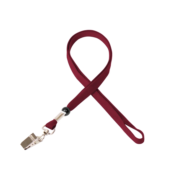 35" x 3/8" tubular lanyard with bulldog clip and silkscreen imprint.... from ASI 30250 AZX Sport USA