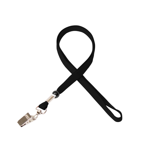 35" x 3/8" tubular lanyard with bulldog clip and silkscreen imprint.... from ASI 30250 AZX Sport USA