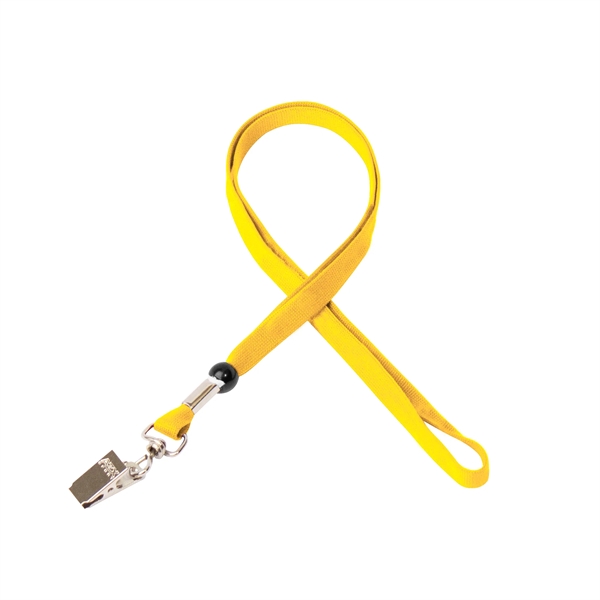 35" x 3/8" tubular lanyard with bulldog clip and silkscreen imprint.... from ASI 30250 AZX Sport USA