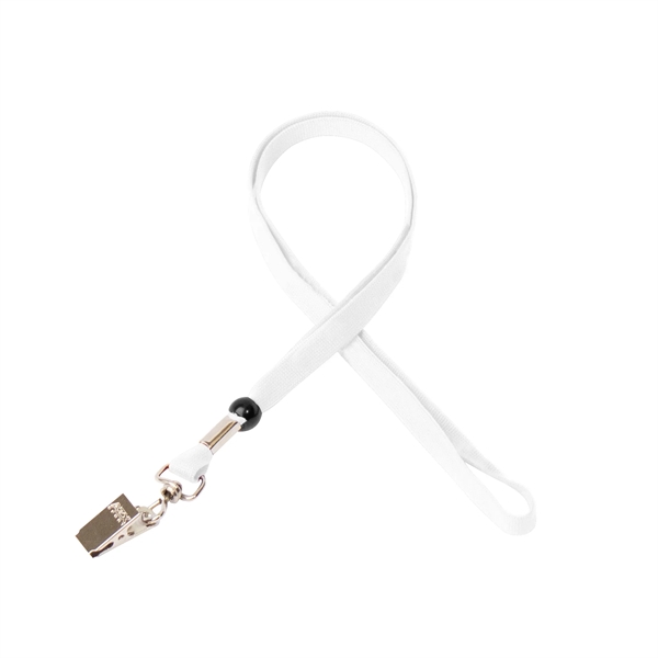 35" x 3/8" tubular lanyard with bulldog clip and silkscreen imprint.... from ASI 30250 AZX Sport USA