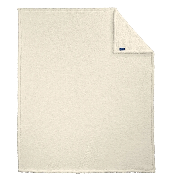 50" x 60" cozy plush throw blanket with a full color... from ASI 92980 WOV-IN® / Universal Strap/Wov-In Line