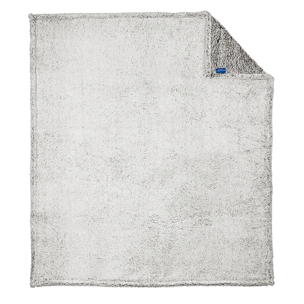 50" x 60" cozy plush throw blanket with a full color... from ASI 92980 WOV-IN® / Universal Strap/Wov-In Line