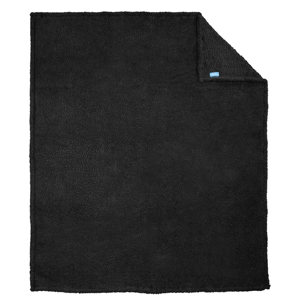 50" x 60" cozy plush throw blanket with a full color... from ASI 92980 WOV-IN® / Universal Strap/Wov-In Line