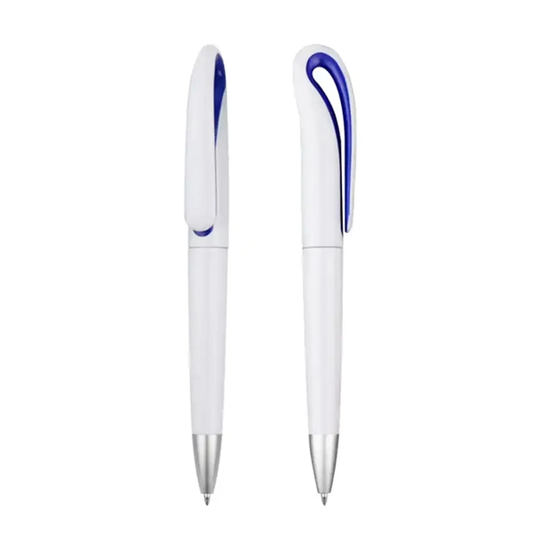 Twist-action swan neck ballpoint pen plus 1 color pad imprint on... from ASI 37218 Athena Promo (tm)