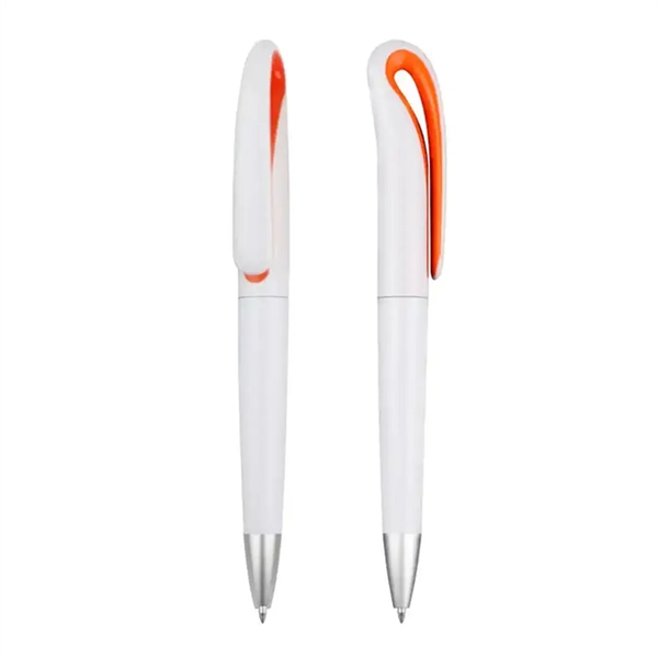 Twist-action swan neck ballpoint pen plus 1 color pad imprint on... from ASI 37218 Athena Promo (tm)
