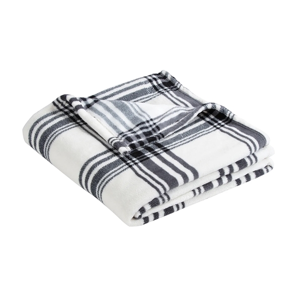 50" x 60" plush solid or patterned throw blanket with a... from ASI 92980 WOV-IN® / Universal Strap/Wov-In Line