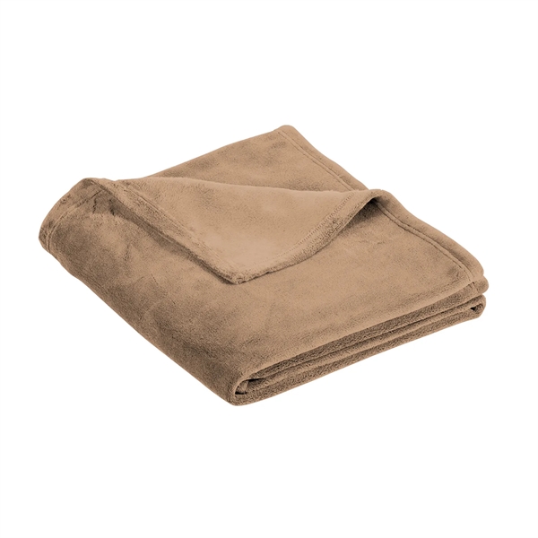 50" x 60" plush solid or patterned throw blanket with a... from ASI 92980 WOV-IN® / Universal Strap/Wov-In Line