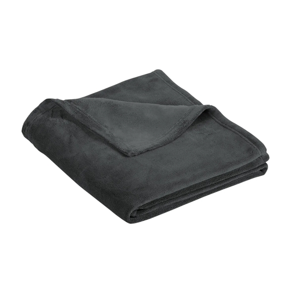 50" x 60" plush solid or patterned throw blanket with a... from ASI 92980 WOV-IN® / Universal Strap/Wov-In Line