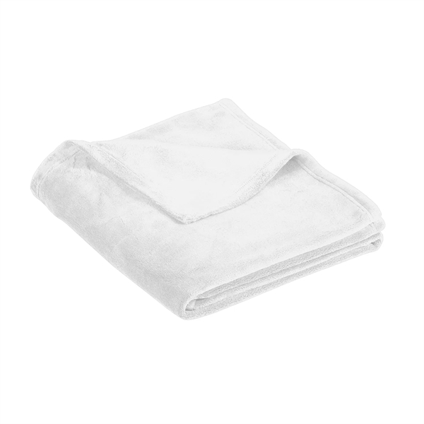 50" x 60" plush solid or patterned throw blanket with a... from ASI 92980 WOV-IN® / Universal Strap/Wov-In Line