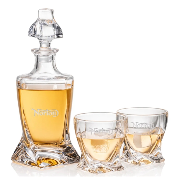 The Seneca Decanter Set is an exquisite glass set!... from ASI 84592 St Regis Group