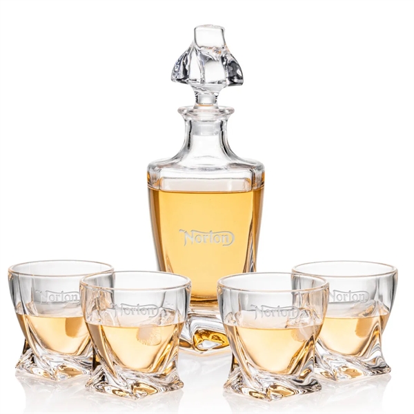 The Seneca Decanter Set is an exquisite glass set!... from ASI 84592 St Regis Group