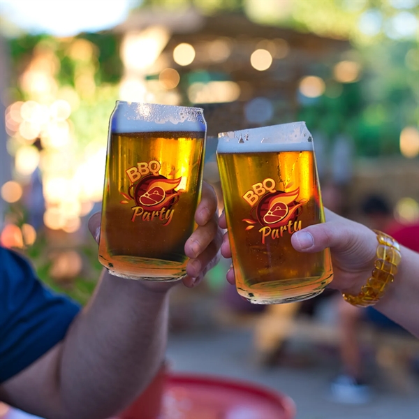 Beer can glasses, 16 oz. plus 1 color silkscreen imprint on... from ASI 37218 Athena Promo (tm)