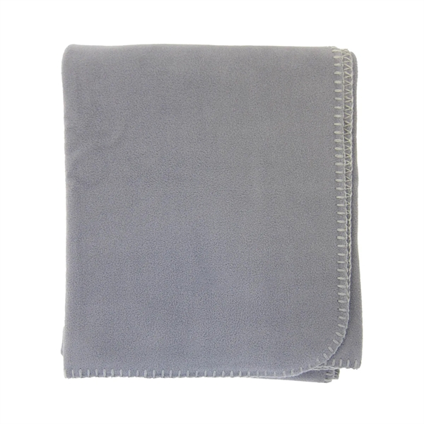 100% polyester, anti-pill fleece blanket measures 50" x 60", finished with... from ASI 92980 WOV-IN® / Universal Strap/Wov-In Line