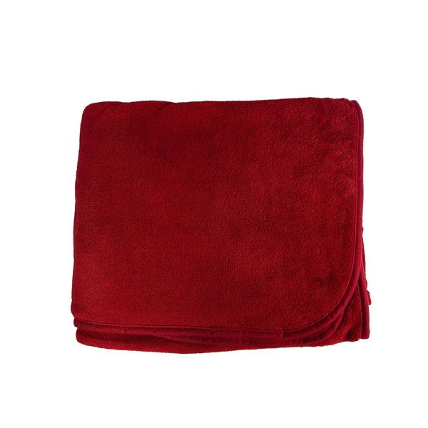 50" x 60" polyester fleece micro-plush blanket with a woven patch... from ASI 92980 WOV-IN® / Universal Strap/Wov-In Line