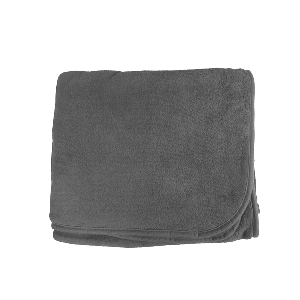 50" x 60" polyester fleece micro-plush blanket with a woven patch... from ASI 92980 WOV-IN® / Universal Strap/Wov-In Line