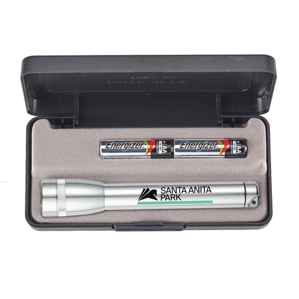 The "AA" Mini Maglite® is now available with 1-2 color imprints!... from ASI 46170 Compass Industries Inc