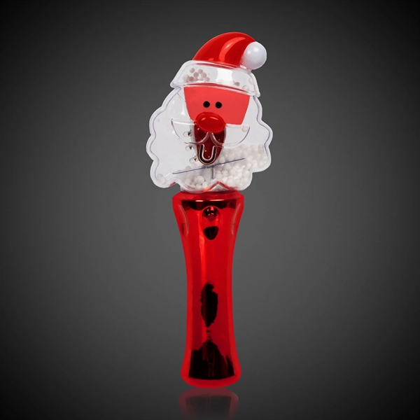 7 1/2: metallic Santa Claus spinner wand with LED lights.... from ASI 42016 Brighter Promotions Inc