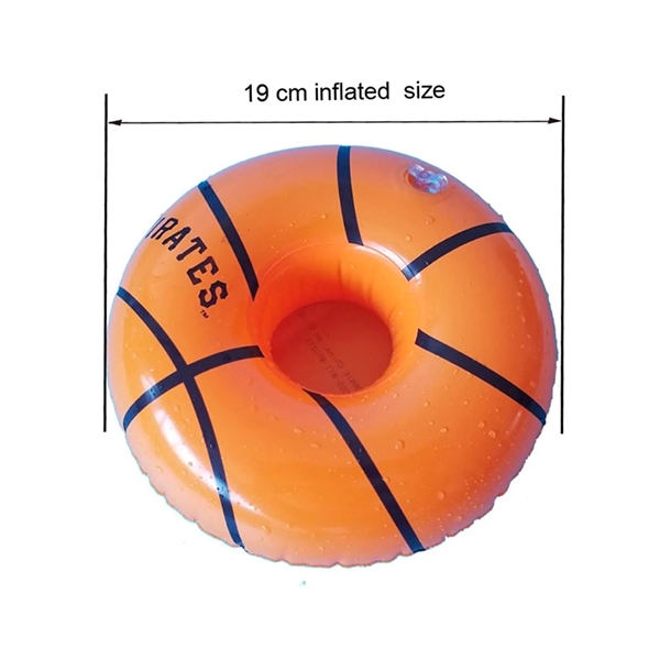 7" floating coaster shaped like a basketball.... from ASI 63549 Jornik Manufacturing Corp