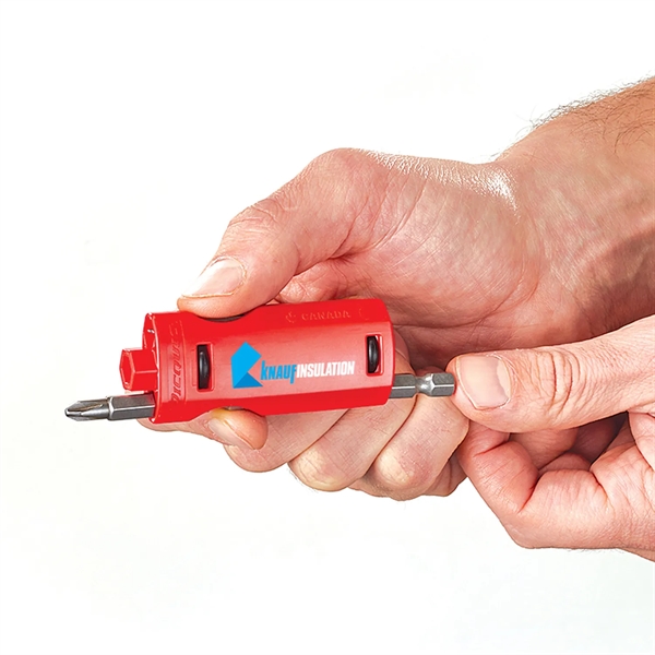 A multi-bit screwdriver with the three bits used most. Bits stored... from ASI 46170 Compass Industries Inc