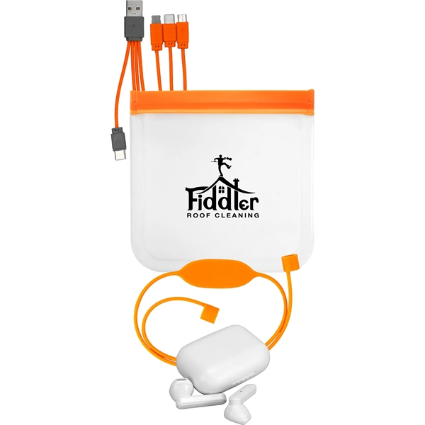 TRUE WIRELESS STRAPPY STORAGE CABLE SET... from ASI 30208 A P Specialties / AP Specialties