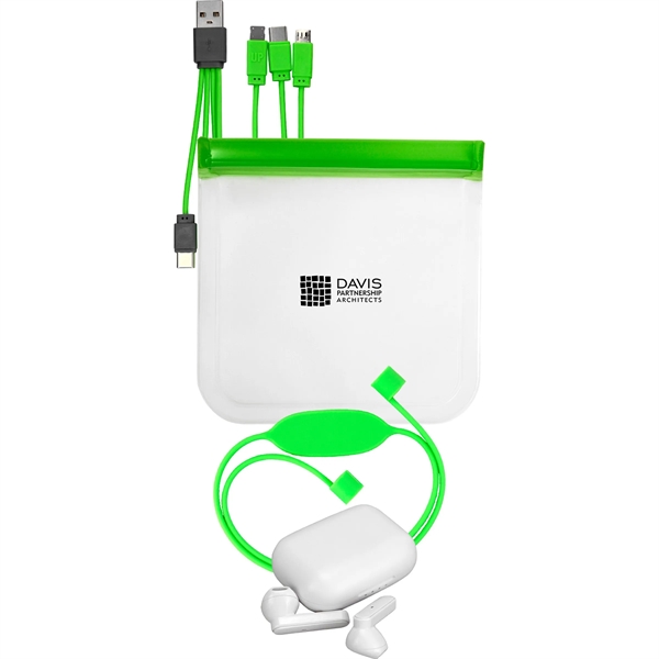 TRUE WIRELESS STRAPPY STORAGE CABLE SET... from ASI 30208 A P Specialties / AP Specialties