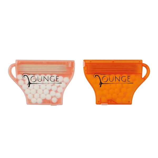 1/4" x 3 3/8" x 2 1/4" coffee cup-shaped box with... from ASI 63549 Jornik Manufacturing Corp / Jornik