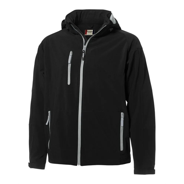 Men's jacket with a full-zip, hood, water resistance, chest pocket, and... from ASI 47965 Cutter & Buck