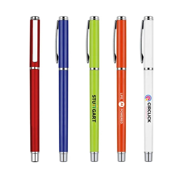 Metallic gel pen plus laser engraving on 1 location... from ASI 37218 Athena Promo (tm)