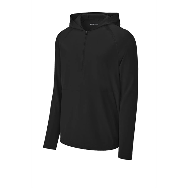 Sport-Tek Repeat 1/2-Zip Long Sleeve Hooded Jacket... from ASI 84863 SanMar