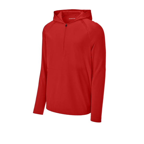 Sport-Tek Repeat 1/2-Zip Long Sleeve Hooded Jacket... from ASI 84863 SanMar
