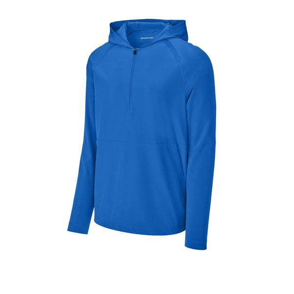 Sport-Tek Repeat 1/2-Zip Long Sleeve Hooded Jacket... from ASI 84863 SanMar