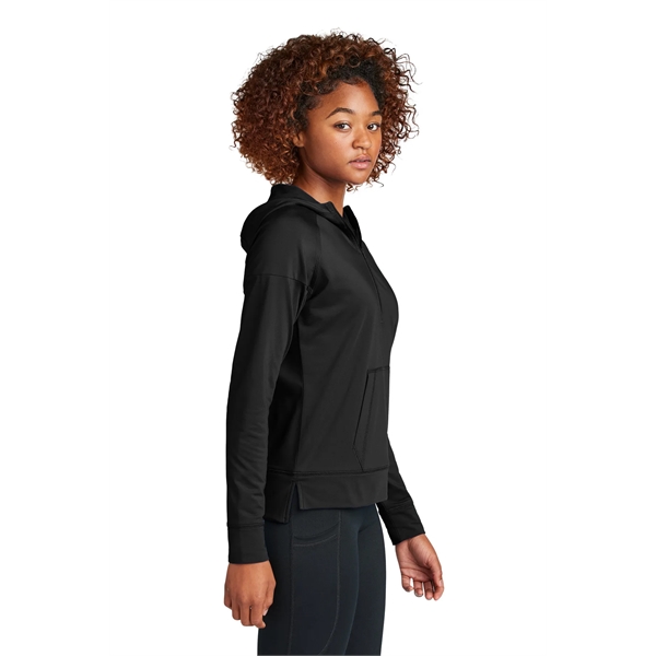Sport-Tek Ladies Sport-Wick Stretch 1/2-Zip Hoodie... from ASI 84863 SanMar