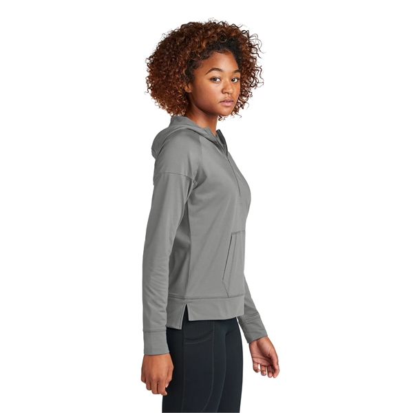 Sport-Tek Ladies Sport-Wick Stretch 1/2-Zip Hoodie... from ASI 84863 SanMar