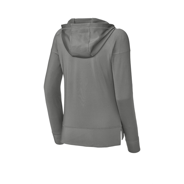 Sport-Tek Ladies Sport-Wick Stretch 1/2-Zip Hoodie... from ASI 84863 SanMar