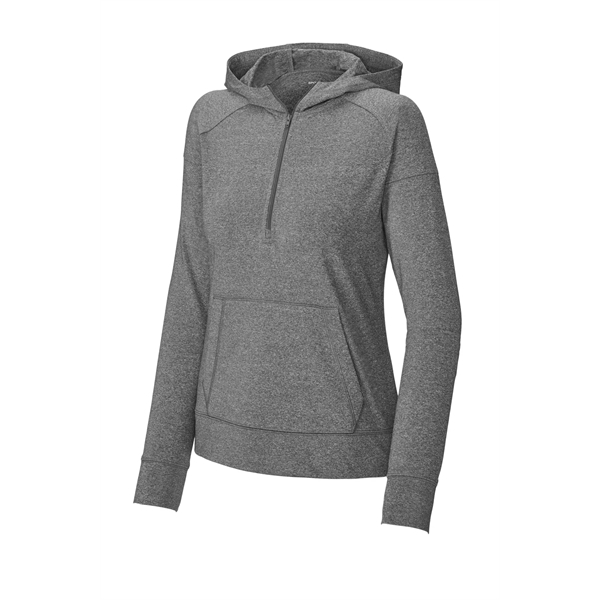 Sport-Tek Ladies Sport-Wick Stretch 1/2-Zip Hoodie... from ASI 84863 SanMar