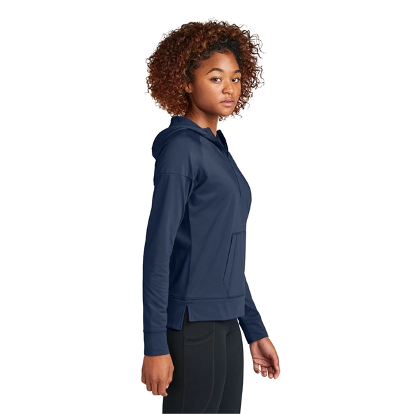 Sport-Tek Ladies Sport-Wick Stretch 1/2-Zip Hoodie... from ASI 84863 SanMar